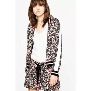 Zadig & Voltaire Billy Leo Othake Printed Reversible Jacket, Size Small